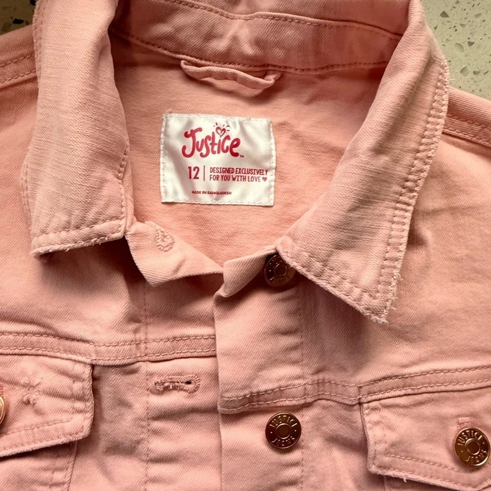 Justice Blush Pink Jacket